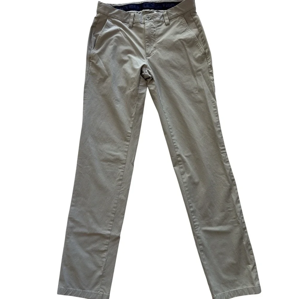 Vineyard Vines Performance Breaker Pants Mens‎ 28x32 Gray Stretch Chino